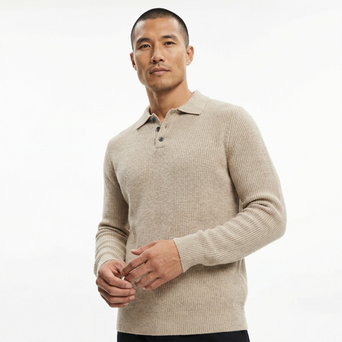 Knitted Polo Sweater
