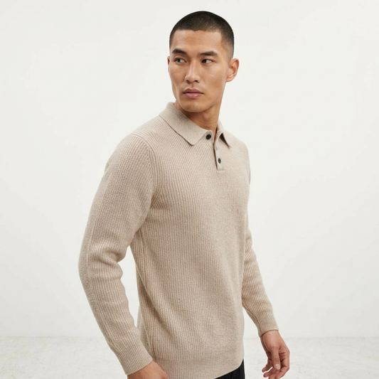 Knitted Polo Sweater